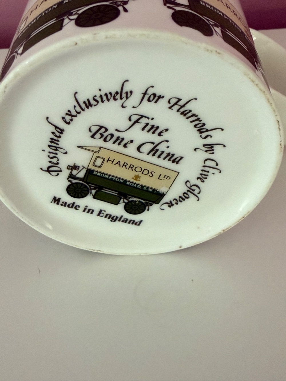 Harrods of London Vintage Fine Bone China Mug - Picture 6 of 6